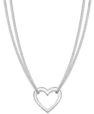 Giani Bernini Heart Pendant Necklace In Sterling Silver