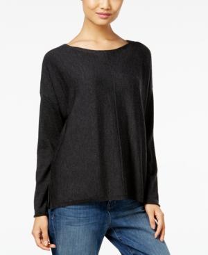 Eileen Fisher Petite Wool Seamed Sweater