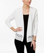 Alfani Prima Cutout Open-front Cardigan, Only At Macy's