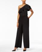 Eci One-shoulder Ruffled Jumpsuit