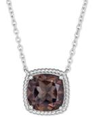 Smoky Quartz 18 Pendant Necklace (4 Ct. T.w.) In Sterling Silver