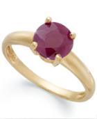 Victoria Townsend 18k Gold Over Sterling Silver Ring, Ruby July Birthstone Ring (1-5/8 Ct. T.w.)