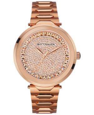 Wittnauer Men's Taylor Rose Gold-tone Stainless Steel Bracelet Watch 38mm Wn4027