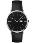Lacoste Men's Moon Black Leather Strap Watch 40mm 2010873
