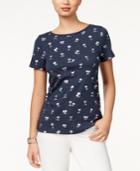 Tommy Hilfiger Metallic Palm Tree Graphic T-shirt