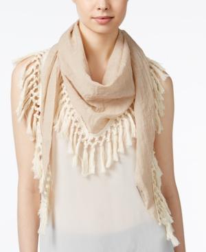 Steve Madden Oversized Tassel Triangle Scarf