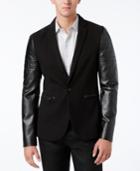 Guess Men's Harlan Leather-sleeve Blazer