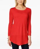 Vince Camuto Mixed-media Knit Top