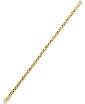 Rounded Box-link Chain Bracelet In 14k Gold