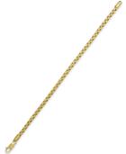 Rounded Box-link Chain Bracelet In 14k Gold