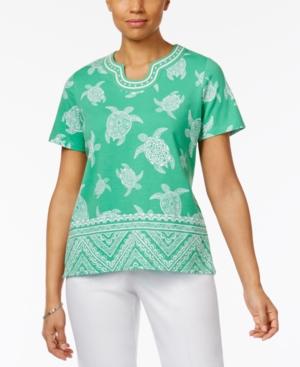 Alfred Dunner Bahama Bays Beaded Top