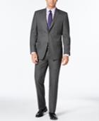 Marc New York By Andrew Marc Men's Classic Fit Gray Pinstripe Suit
