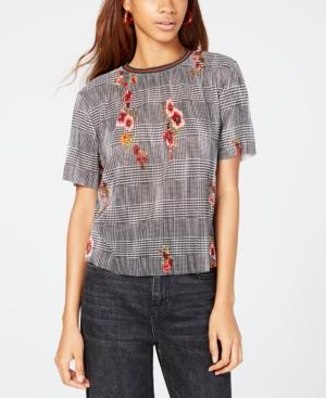 Gypsies & Moondust Juniors' Mixed-print Top