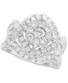 Rock Candy By Effy Diamond Cluster Ring (3-1/5 Ct. T.w.) In 14k White Gold