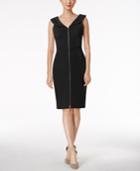 Calvin Klein Petite Portrait-collar Sheath Dress