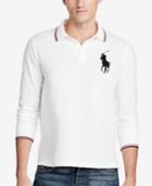 Polo Ralph Lauren Men's Long-sleeve Mesh Big Pony Polo, A Macy's Exclusive Style