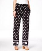 Inc International Concepts Printed Wide-leg Pants, Only At Macy's