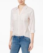 Maison Jules Cotton Gingham Shirt, Created For Macy's