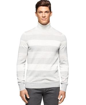 Calvin Klein Men's Stripe Turtleneck Sweater