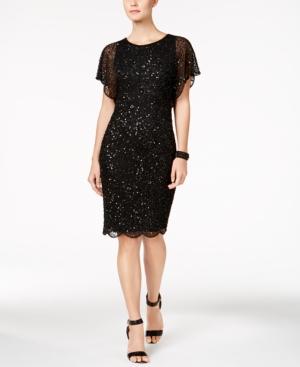 Adrianna Papell Petite Beaded Sequined Dress