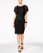Adrianna Papell Petite Beaded Sequined Dress