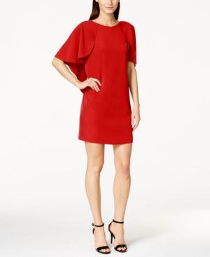 Calvin Klein Petite Batwing-sleeve Caplet Shift Dress