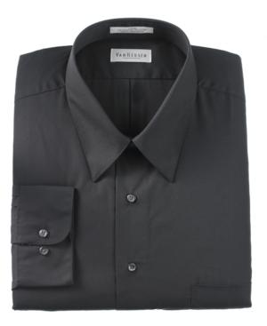 Van Heusen Dress Shirt, Poplin Solid Long Sleeve Shirt