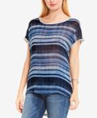Two By Vince Striped High-low Top