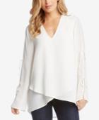 Karen Kane Double-tie Wrap Top