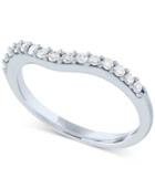 Diamond Wave Band (1/4 Ct. T.w.) In 10k Rose Or White Gold