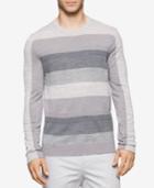 Calvin Klein Men's Striped Merino Sweater