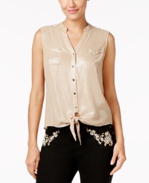 Thalia Sodi Tie-front Blouse, Created For Macy's