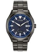 Citizen Drive From Citizen Eco-drive Men's Wdr Black Stainless Steel Bracelet Watch 41mm