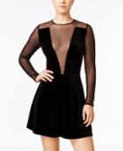 Xoxo Juniors' Velvet Illusion A-line Dress