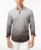 I.n.c. Men's Ombre Geometric Pattern Shirt, Created For Macy's