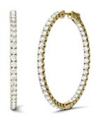 Moissanite Hoop Earrings (5/8 Ct. T.w. Diamond Equivalent) In 14k Yellow Gold
