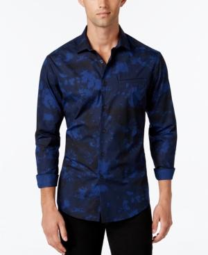 Vince Camuto Men's Camouflage-print Long-sleeve Shirt