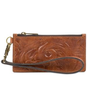 Patricia Nash Burnished Tooled Almeria Credit Card Wristlet Wallet