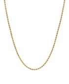 Rope Link 20 Chain Necklace (2.5mm) In 18k Gold