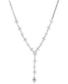Arabella Swarovski Zirconia Y-necklace In Sterling Silver