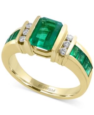 Effy Emerald (2-1/4 Ct. T.w.) And Diamond (1/6 Ct. T.w.) Ring In 14k Gold(also Available In Sapphire)