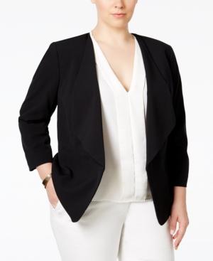 Nine West Plus Size Open-front Blazer
