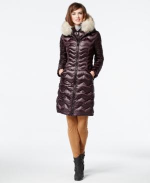 Dawn Levy Coyote-fur-trim Down Puffer Coat