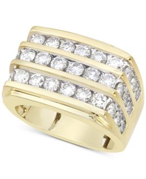 Men's Diamond Multi-row Ring (3 Ct. T.w.) In 10k Gold