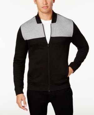 Alfani Men's Colorblocked Knit Full-zip Jacket, Only At Macy's