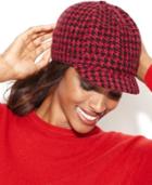 Charter Club Chenille Houndstooth Newsboy Hat