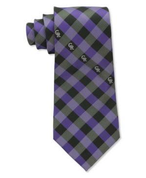 Eagles Wings Colorado Rockies Checked Tie