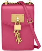 Dkny Elissa Pebbled Charm Chain Strap Crossbody, Created For Macy's