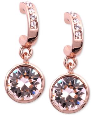 Givenchy Earrings, Rose Gold-tone Swarovski Silk Crystal Drop Earrings