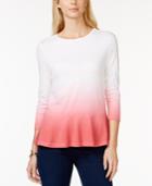 American Living Dip-dyed Peplum Top, Only At Macy's